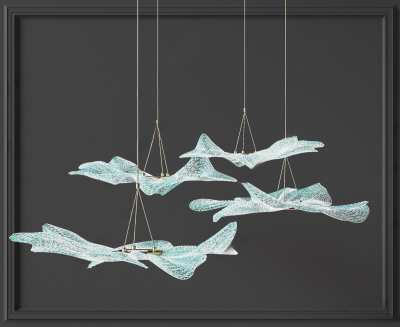 现代吊灯3D模型下载